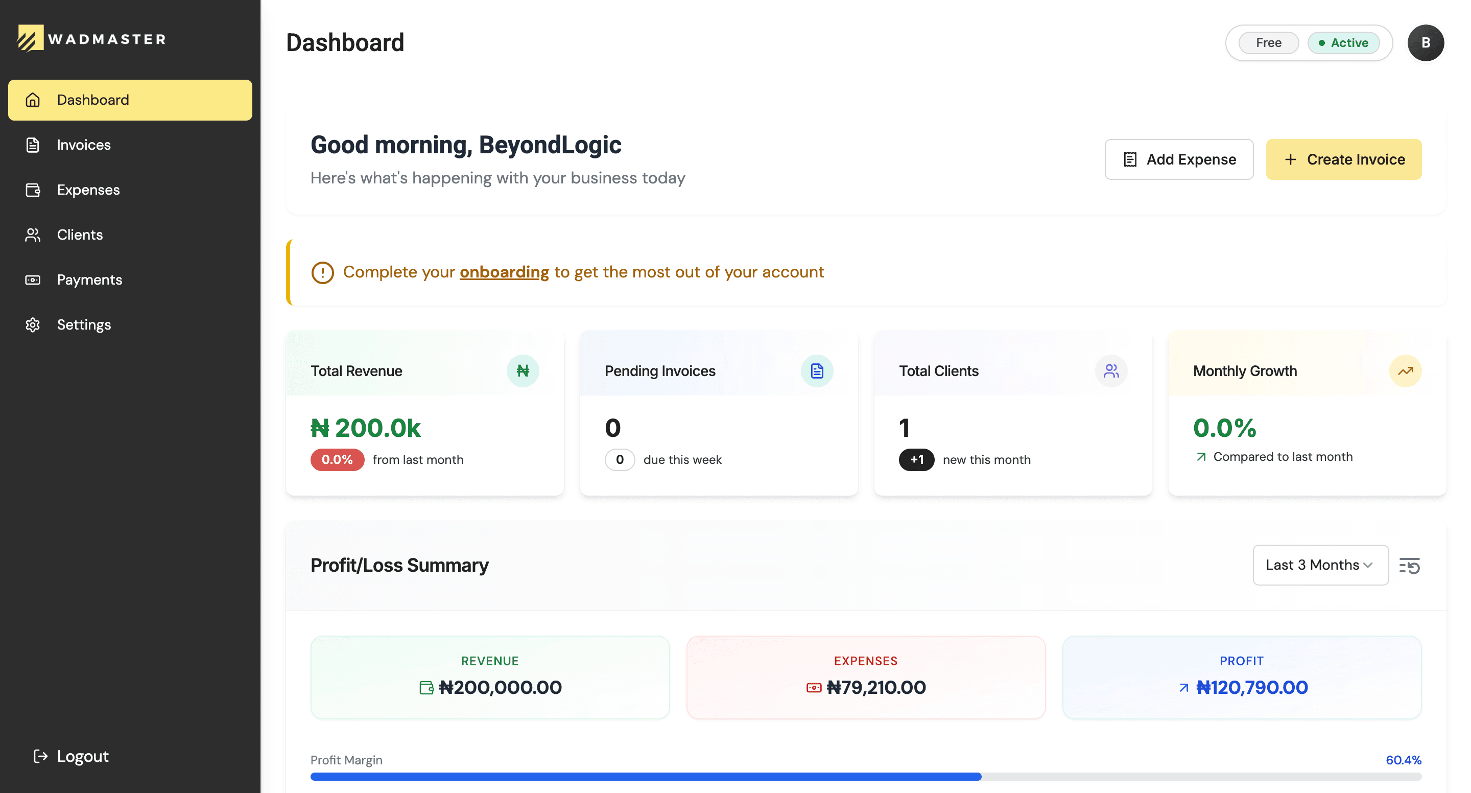 WadMaster Dashboard